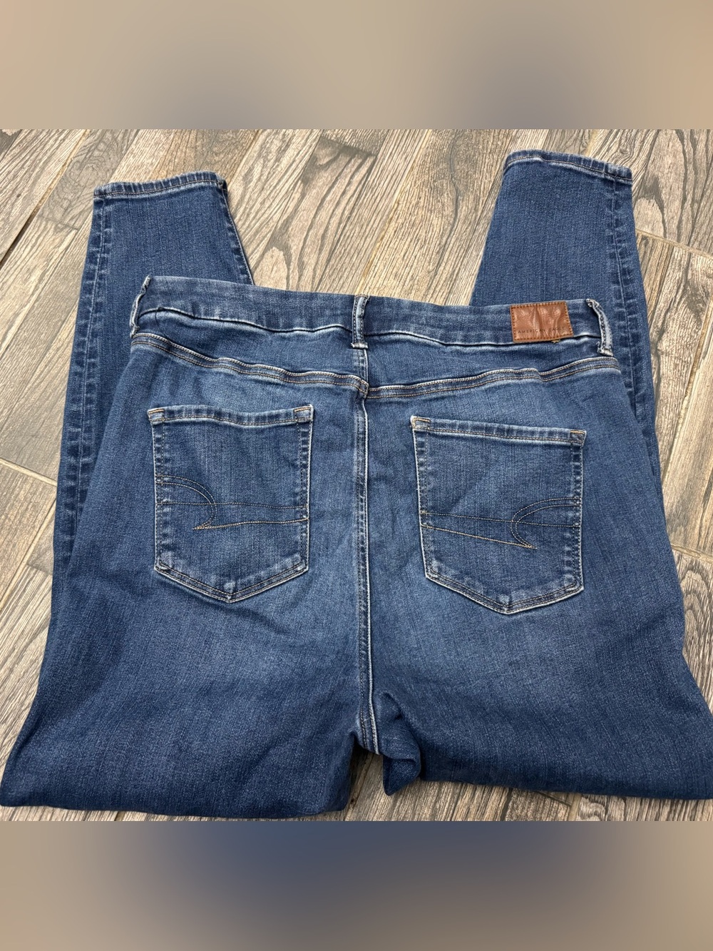 American Eagle Womens The Luxe Jean Curvy Super Hi Rise Jeggings- size 14